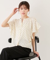 フリルバンドカラースキッパーシャツ