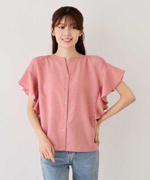 Jayro(ジャイロ)の「フリルバンドカラースキッパーシャツ(シャツ/ブラウス・レディース・ブラック系その他/グレー/ホワイト系その他2/ネイビー/ブルー系その他4・M)」の19枚目の写真
