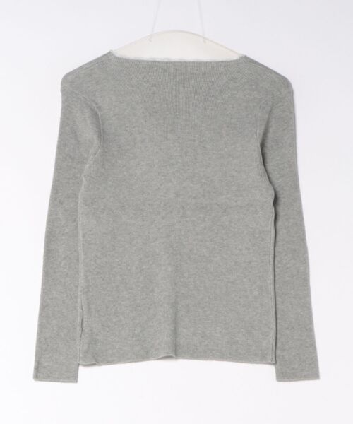 AsRiRe（アスリレイ）の「26aw 4色展開/レース付きvネックニット（ニット/セーター・レディース・ホワイト/レッド/グレー/ブラック・M）」の5枚目の写真