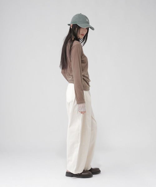 GLOBAL WORK(グローバルワーク)の「袖シアーベロア長袖T/1052816(Tシャツ/カットソー・レディース・ブラック/ダークブラウン/チャコールグレー・MEDIUM/LARGE)」の19枚目の写真