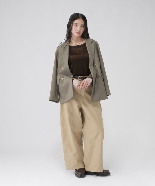 GLOBAL WORK(グローバルワーク)の「袖シアーベロア長袖T/1052816(Tシャツ/カットソー・レディース・ブラック/ダークブラウン/チャコールグレー・MEDIUM/LARGE)」の13枚目の写真