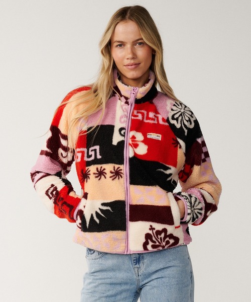 rip curl(リップカール)の「RIP CURL/リップカール フリースジャケット 0EGWFL(その他アウター・レディース・マルチ/ホワイト×ブラック・XS/S)」の6枚目の写真