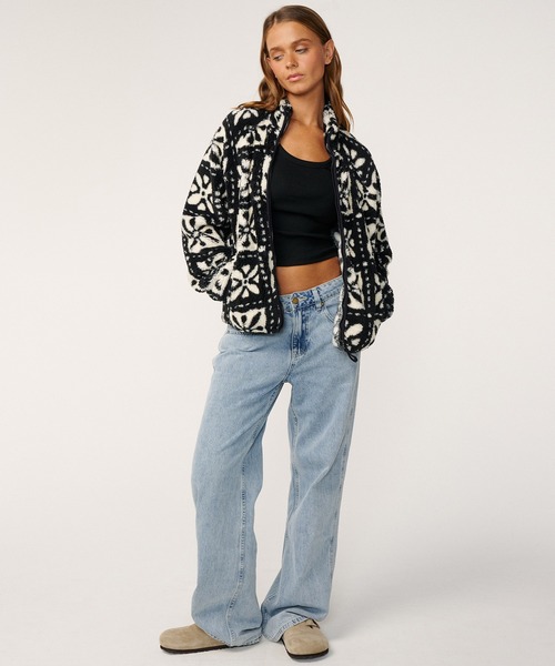 rip curl(リップカール)の「RIP CURL/リップカール フリースジャケット 0EGWFL(その他アウター・レディース・マルチ/ホワイト×ブラック・XS/S)」の5枚目の写真