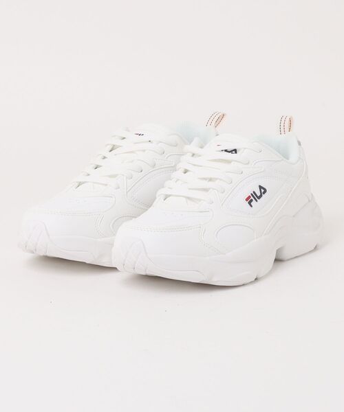 FILA(フィラ)の「【FILA】RAY RUN(レイラン ) 厚底スニーカー(スニーカー・レディース・ホワイト/ブラック・23.5cm/24.0cm/24.5cm/25.0cm)」の1枚目の写真