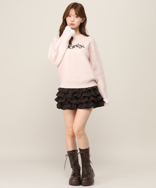 Heather(ヘザー)の「レーストリムジャガードロゴニット 1077810(ニット/セーター・レディース・ブラウン/グレー/ピンク/バーガンディー・FREE)」の19枚目の写真