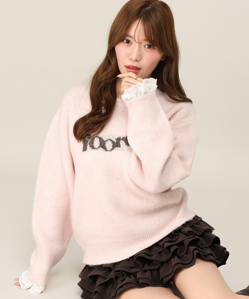 Heather(ヘザー)の「レーストリムジャガードロゴニット 1077810(ニット/セーター・レディース・ブラウン/グレー/ピンク/バーガンディー・FREE)」の21枚目の写真