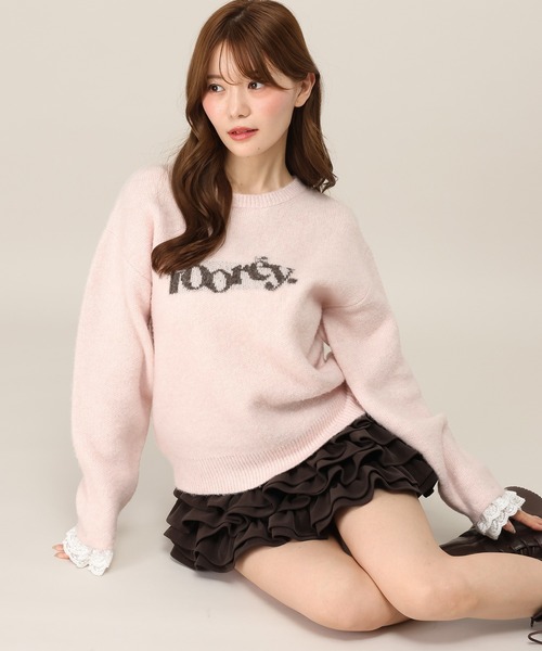 Heather(ヘザー)の「レーストリムジャガードロゴニット 1077810(ニット/セーター・レディース・ブラウン/グレー/ピンク/バーガンディー・FREE)」の20枚目の写真