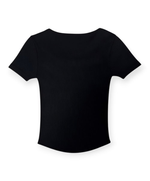 BORN SLIPPY(ボーンスリッピー)の「Crystal Star Square Neck Tee (Black)(Tシャツ/カットソー・レディース・その他・FREE)」の3枚目の写真