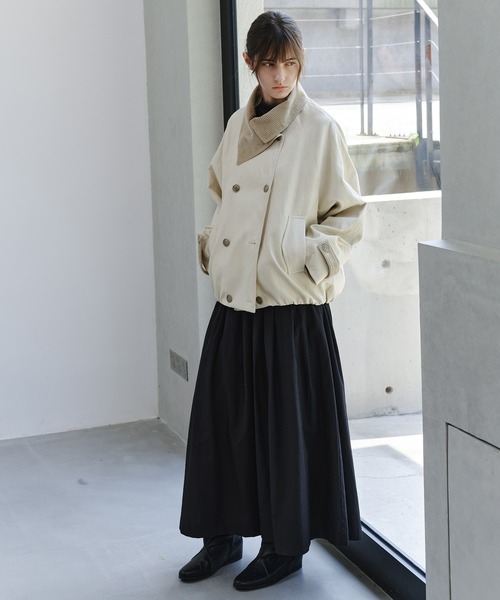 tageechita(タジチタ)の「【tageechita】タックボリューム ワイドスカンツ(スカート・レディース・ブラック/パープル・S/M/L)」の8枚目の写真