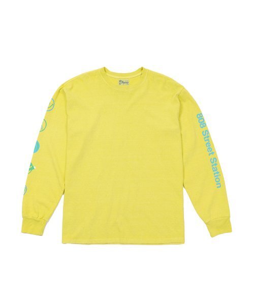 BIGWAVE COLLECTIVE（ビッグウェーブコレクティブ）の「808 RAVE SQUARE L/S TEE (LIMELIGHT)（Tシャツ/カットソー・メンズ・その他・X-LARGE/LARGE）」の2枚目の写真