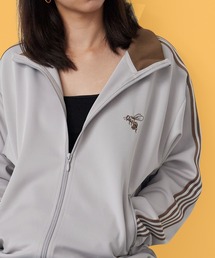 ROOPTOKYO | 襟リブサイドライントラックジャケット トラッカージャケット ジャージ 袖ライン フルジップ メンズ レディース 2026年 秋 秋服 冬 冬服(ジャージ)
