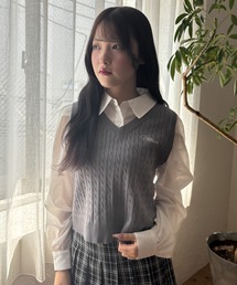 WEGO/【26年秋冬新作】ベストドッキングシャツ