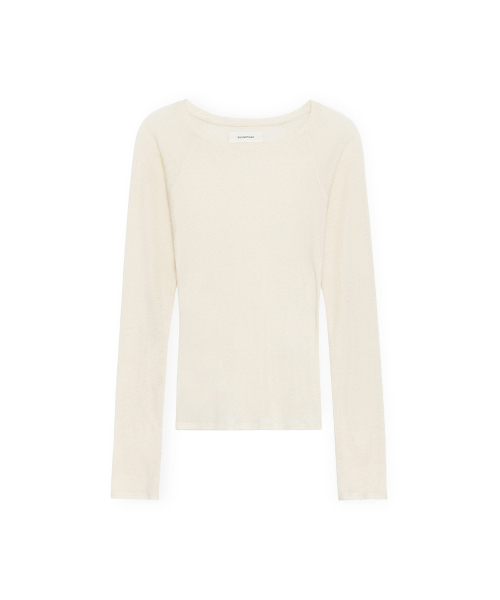 BROWNYARD(ブラウンヤード)の「Wシアーロングスリーブ、アイボリー(Tシャツ/カットソー・レディース・その他・1/2)」の1枚目の写真