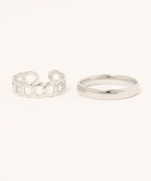 LUGG NAGG(ラグナグ)の「【466933】シンプルシルバーリング2点セット(RZ)(リング・レディース・シルバー系1/シルバー系2・FREE)」の10枚目の写真