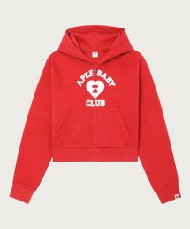 APEE HEART COLLEGE PRINT ZIP HOODIE