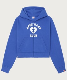 APEE HEART COLLEGE PRINT ZIP HOODIE