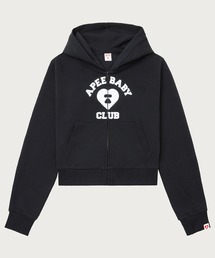APEE HEART COLLEGE PRINT ZIP HOODIE