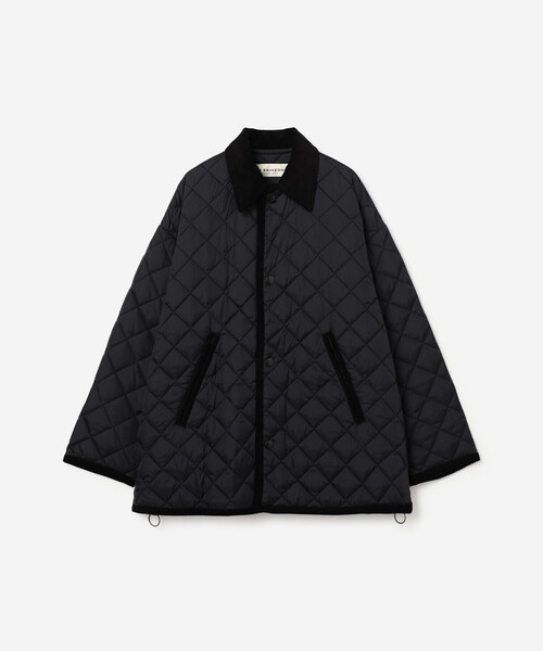 THE SHINZONE(ザ シンゾーン)の「THE SHINZONE |〈別注〉QUILTING SHORT COAT WOMEN(ナイロンジャケット・レディース・ブラウン/ブラック・F)」の2枚目の写真