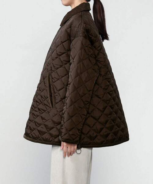 THE SHINZONE(ザ シンゾーン)の「THE SHINZONE |〈別注〉QUILTING SHORT COAT WOMEN(ナイロンジャケット・レディース・ブラウン/ブラック・F)」の12枚目の写真