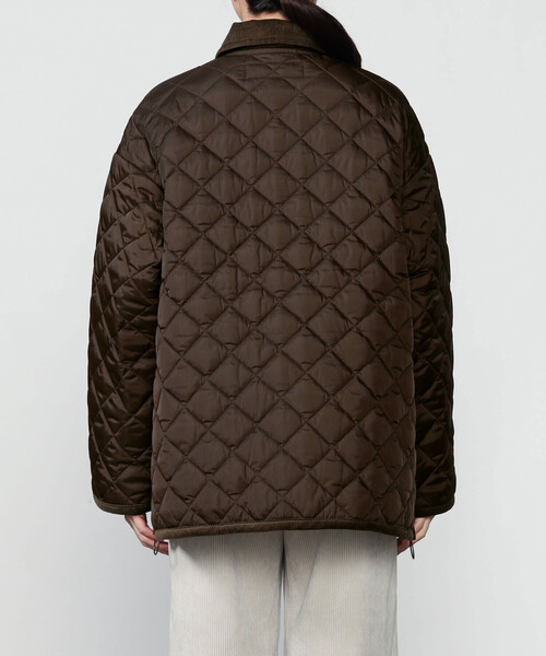 THE SHINZONE(ザ シンゾーン)の「THE SHINZONE |〈別注〉QUILTING SHORT COAT WOMEN(ナイロンジャケット・レディース・ブラウン/ブラック・F)」の13枚目の写真