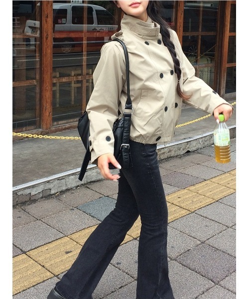 anyonemore(エニワンモア)の「ウォッシュドブーツカットデニムパンツ(デニムパンツ・レディース・ブラック・LARGE/MEDIUM/SMALL)」の6枚目の写真