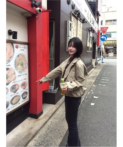 anyonemore(エニワンモア)の「ウォッシュドブーツカットデニムパンツ(デニムパンツ・レディース・ブラック・LARGE/MEDIUM/SMALL)」の8枚目の写真