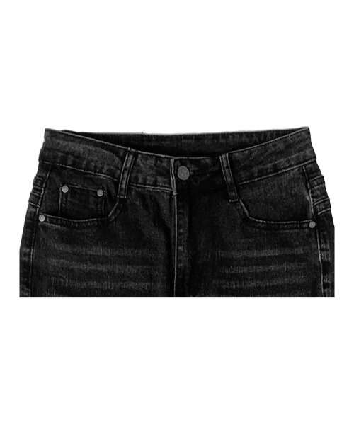 anyonemore(エニワンモア)の「ウォッシュドブーツカットデニムパンツ(デニムパンツ・レディース・ブラック・LARGE/MEDIUM/SMALL)」の14枚目の写真