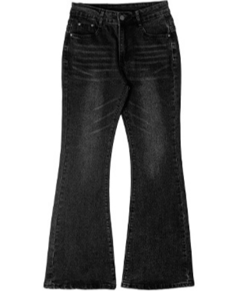 anyonemore(エニワンモア)の「ウォッシュドブーツカットデニムパンツ(デニムパンツ・レディース・ブラック・LARGE/MEDIUM/SMALL)」の18枚目の写真