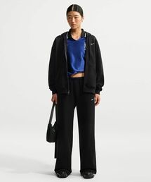 ナイキ Studio Fleece ミディアムウェイト ウィメンズ ミッドライズ ワイドレッグパンツ / Nike Studio Fleece Medium Weight Women's Mid-Rise Wide-Leg Pants IM8103-001 Total Black