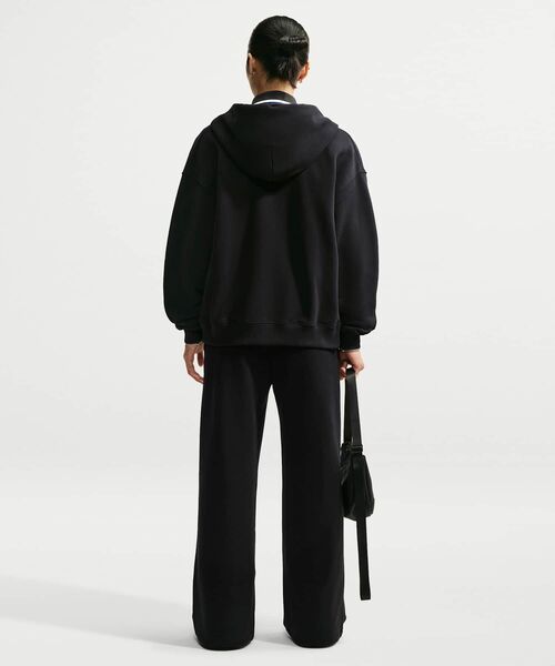ナイキ Studio Fleece ミディアムウェイト ウィメンズ ミッドライズ ワイドレッグパンツ / Nike Studio Fleece Medium Weight Women's Mid-Rise Wide-Leg Pants IM8103-001 Total Black