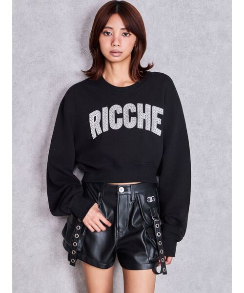 GYDA(ジェイダ)の「ハイウエストEYELET STRAP CARGOフェイクレザーショートパンツ(その他パンツ・レディース・ブラック・MEDIUM/SMALL)」の10枚目の写真