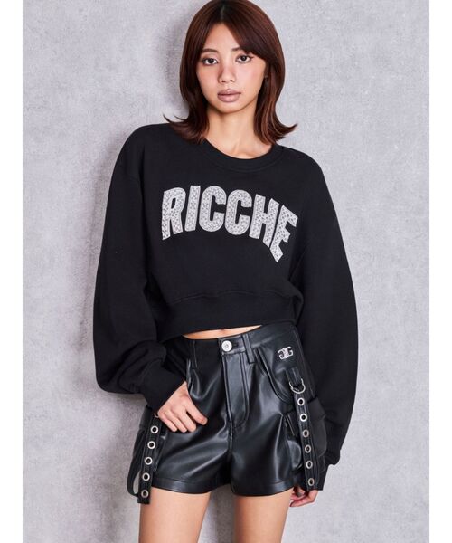 GYDA(ジェイダ)の「ハイウエストEYELET STRAP CARGOフェイクレザーショートパンツ(その他パンツ・レディース・ブラック・MEDIUM/SMALL)」の11枚目の写真