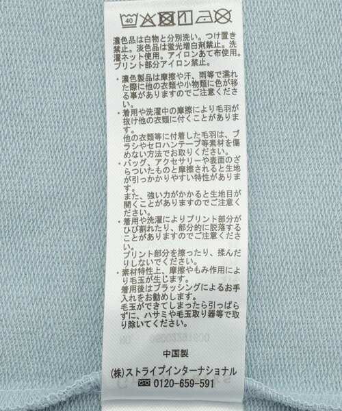 Green　Parks（グリーンパークス）の「レースドッキングロゴ裏毛プルオーバー（Tシャツ/カットソー・レディース・オフホワイト/チャコールグレー/サックスブルー・FREE）」の20枚目の写真