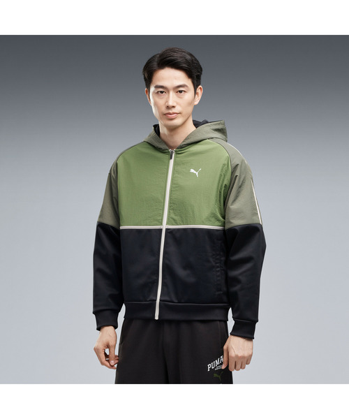 PUMA(プーマ)の「PUMA プーマ メンズ ESS エレベーテッド ウィンドブロック フルジップ フー(パーカー・メンズ・モスグリーン/ブラック/ライトグレー・XX-LARGE/X-LARGE/SMALL/MEDIUM/LARGE)」の1枚目の写真
