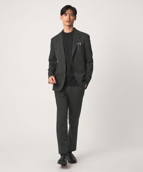 green label relaxing(グリーンレーベルリラクシング)の「A+ TC ツイル スタンダード イージー NP セットアップ パンツ スラックス -ストレッチ-(スラックス・メンズ・ダークグレー/ネイビー・S/XL/M/L)」の20枚目の写真