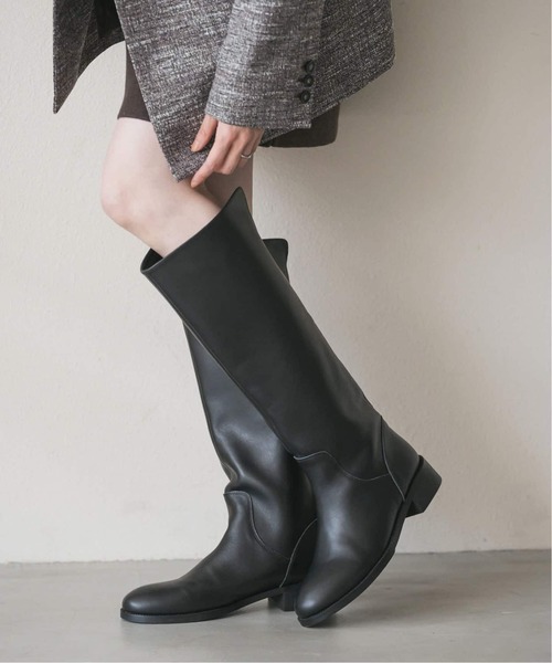 REMME(レメ)の「《追加2》REMME/レメ ロングブーツ(ブーツ・レディース・ブラック・23cm/24.5cm/24cm/23.5cm)」の1枚目の写真