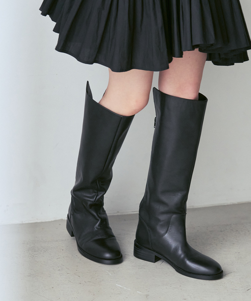 REMME(レメ)の「《追加2》REMME/レメ ロングブーツ(ブーツ・レディース・ブラック・23cm/24.5cm/24cm/23.5cm)」の7枚目の写真
