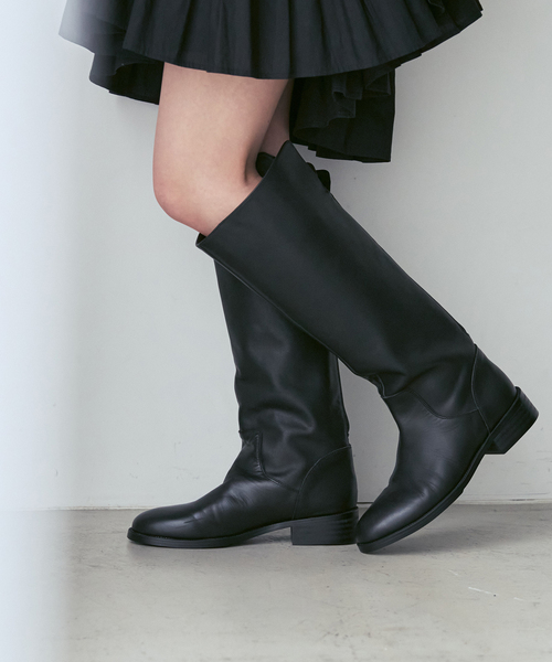 REMME(レメ)の「《追加2》REMME/レメ ロングブーツ(ブーツ・レディース・ブラック・23cm/24.5cm/24cm/23.5cm)」の8枚目の写真