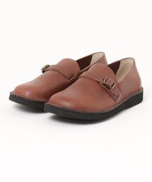 【Organic handloom】オーガニックハンドルーム BENGAL（ベンガル） 本革ワンベルトスリッポンシューズ