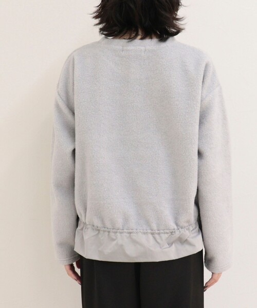 fredy emue(フレディエミュ)の「ブークレ裾ドロストプルオーバー(Tシャツ/カットソー・レディース・ネイビー/グレー/アイボリー・38)」の16枚目の写真