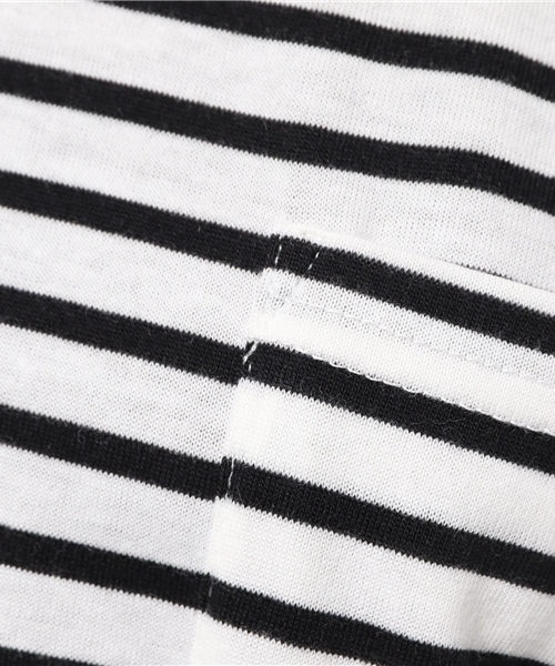 VENCEEXCHANGE（ヴァンスエクスチェンジ）の「天竺半袖クルーネックT（Tシャツ/カットソー・レディース・オフホワイト/ダークグリーン/ホワイト×ブラック・MEDIUM）」の11枚目の写真