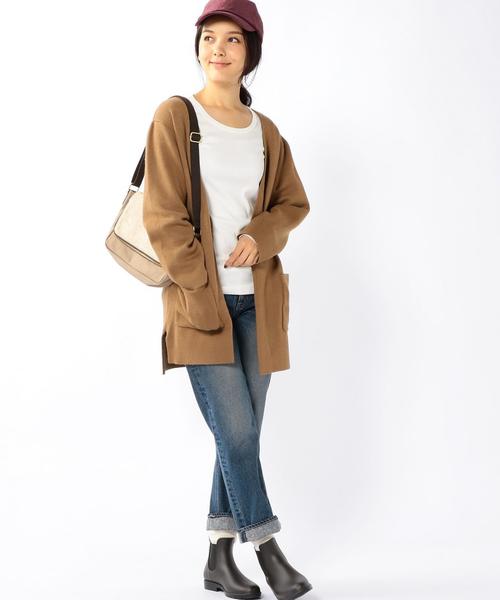 coen（コーエン）の「ミラノリブロングカーディガン（カーディガン/ボレロ・レディース・グレー/ベージュ/ネイビー・FREE）」の7枚目の写真