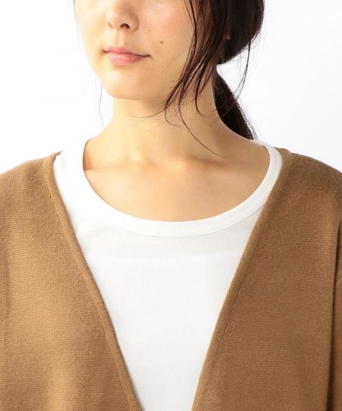 coen（コーエン）の「ミラノリブロングカーディガン（カーディガン/ボレロ・レディース・グレー/ベージュ/ネイビー・FREE）」の8枚目の写真