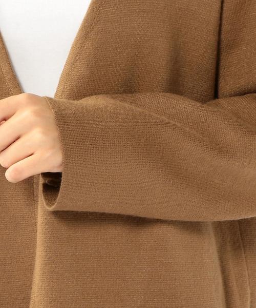 coen（コーエン）の「ミラノリブロングカーディガン（カーディガン/ボレロ・レディース・グレー/ベージュ/ネイビー・FREE）」の9枚目の写真