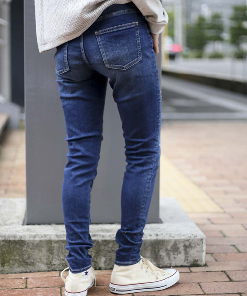 Denime（ドゥニーム）の「【MadeInJapan】クラッシュハイウェストスキニーデニム（デニムパンツ・レディース・インディゴブルー・X-SMALL/SMALL/MEDIUM）」の14枚目の写真