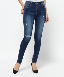 Denime | 【Made In Japan】クラッシュハイウェストスキニーデニム(デニムパンツ)