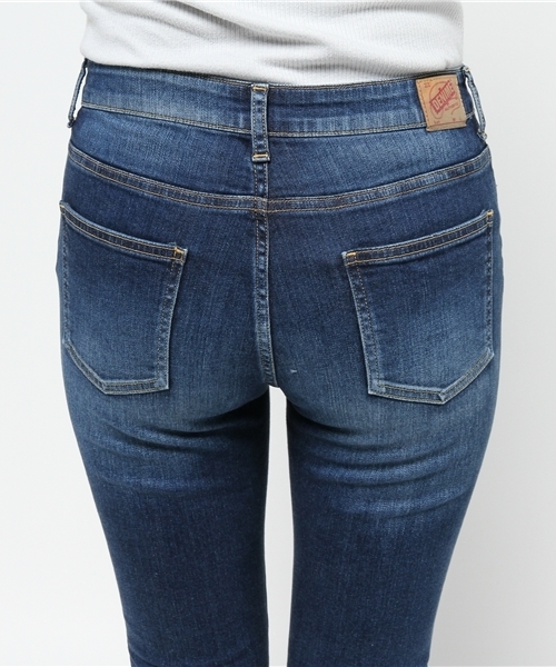 Denime（ドゥニーム）の「【MadeInJapan】クラッシュハイウェストスキニーデニム（デニムパンツ・レディース・インディゴブルー・X-SMALL/SMALL/MEDIUM）」の9枚目の写真