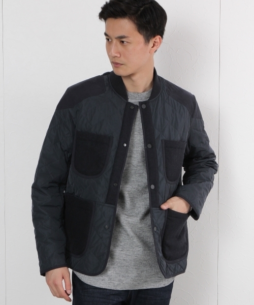 GLOBAL WORK（グローバルワーク）の「【一部店舗限定】サーモライトキルトジャケット/720833（その他アウター・メンズ・ネイビー/グリーン系その他・LARGE/MEDIUM）」の2枚目の写真