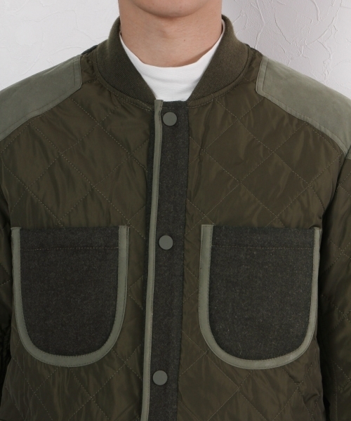 GLOBAL WORK（グローバルワーク）の「【一部店舗限定】サーモライトキルトジャケット/720833（その他アウター・メンズ・ネイビー/グリーン系その他・LARGE/MEDIUM）」の4枚目の写真