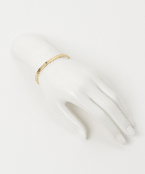 YArKA（ヤーカ）の「【YArKA / ヤーカ】stainless plane bangle1/ステンレスプレーンバングル1（バングル/リストバンド・メンズ・シルバー/ゴールド/ブラック・FREE）」の4枚目の写真